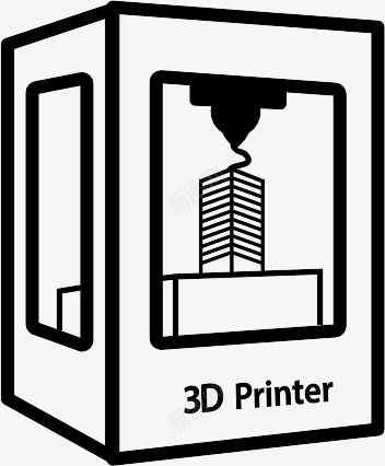 打印机3dprintericons图标png_新图网 https://ixintu.com 3D printer 打印机