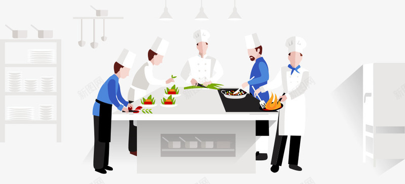 3D美食插画厨房矢量图eps免抠素材_新图网 https://ixintu.com 3D 插画 美食 矢量图