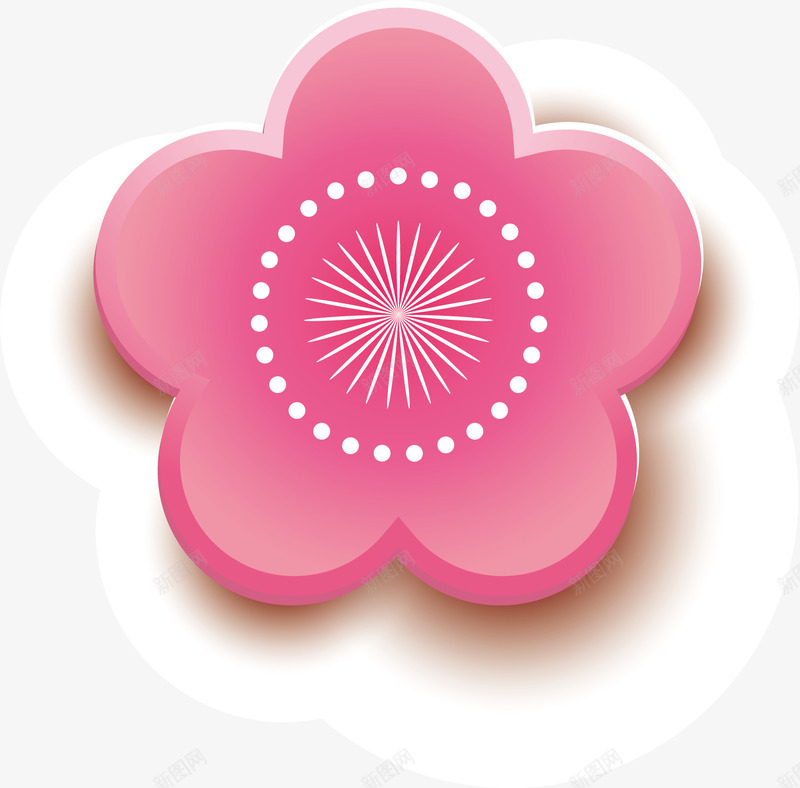 粉色可爱微立体花朵png免抠素材_新图网 https://ixintu.com 3D立体 可爱 小花 微立体 新式雕花 矢量图案 粉色 装饰