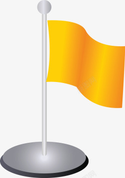 识标金色卡通旗帜矢量图图标高清图片