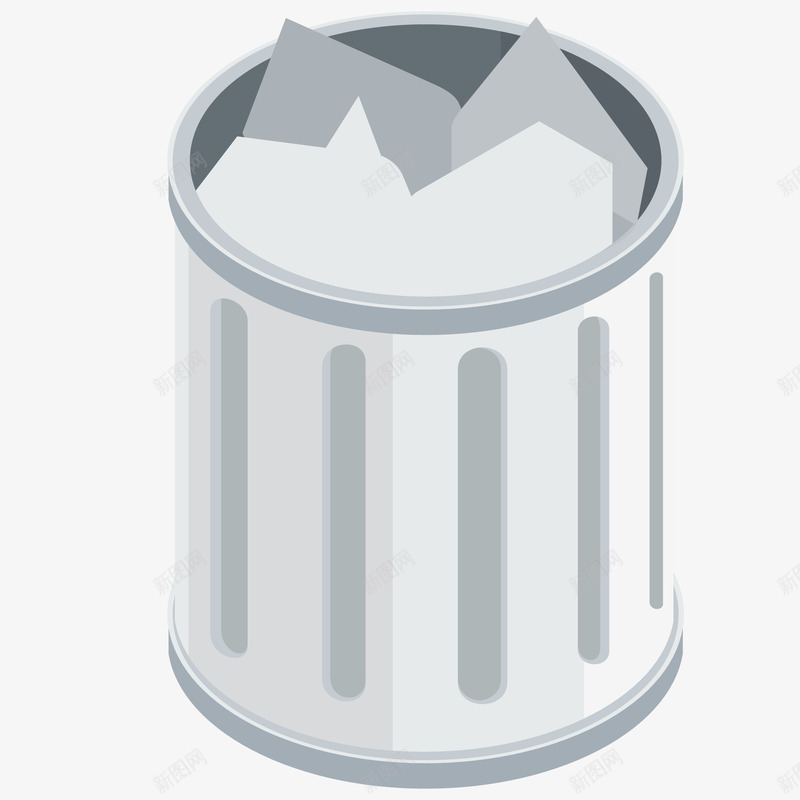 3D垃圾桶图标矢量图ai_新图网 https://ixintu.com 3D垃圾桶图标设计 免抠PNG 垃圾 垃圾桶 矢量垃圾桶 等距投影 矢量图