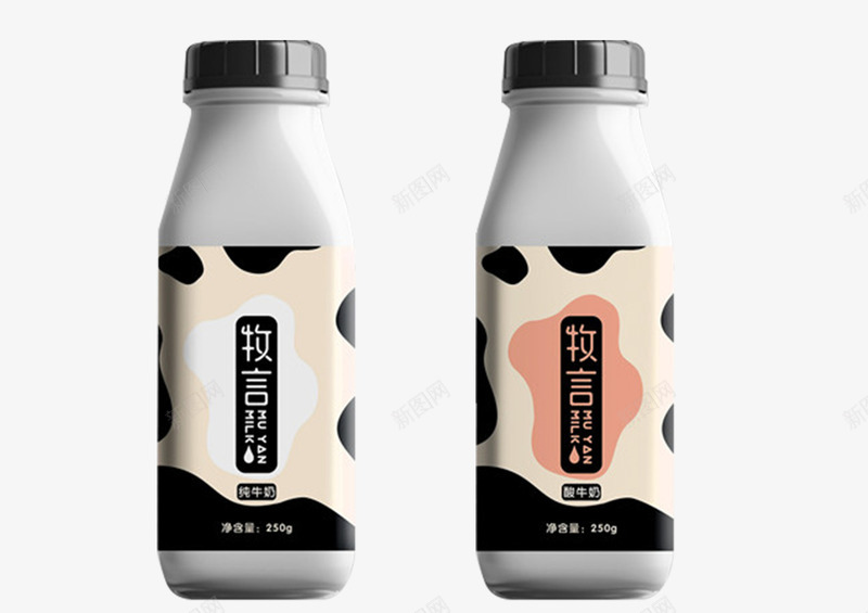 灰色简约风格的酸奶包装psd_新图网 https://ixintu.com 早餐奶 灰色 牛奶 简约包装 酸奶 酸奶包装 饮料 黑白棋