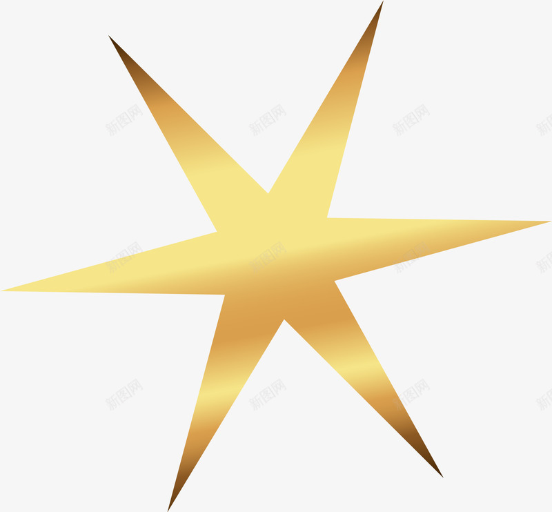 大气黄色星星图标png_新图网 https://ixintu.com 六角星 唯美星星 大气星星 简约星星 黄色光晕 黄色星星