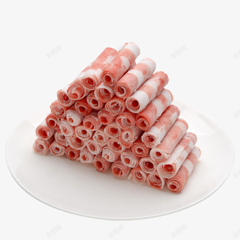 火锅牛肉卷png免抠素材_新图网 https://ixintu.com 产品实物图 小肥羊 火锅食材 牛肉卷 肉