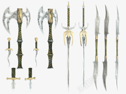 游戏各类兵器装备图案素材