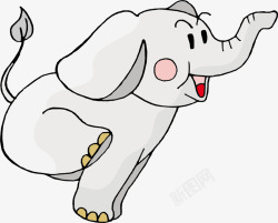 翻白眼的大象做远动的大象高清图片