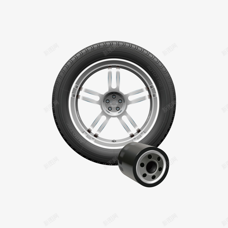 实物汽车轮毂png免抠素材_新图网 https://ixintu.com 汽车轮毂 汽车部件 汽车配件 汽车零件 轮胎 轮辋