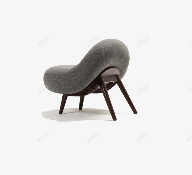 椅子png免抠素材_新图网 https://ixintu.com 坐位 坐席 家具 座位 椅子 沙发 灰色
