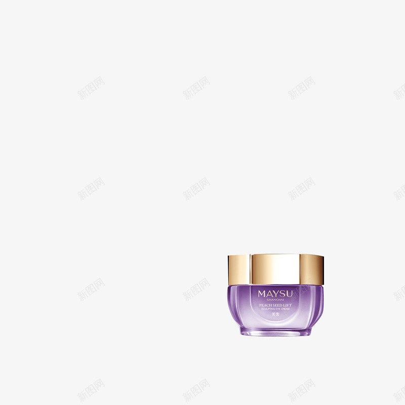 紫色玻璃瓶护肤品面霜电商png免抠素材_新图网 https://ixintu.com 护肤品 玻璃瓶 紫色