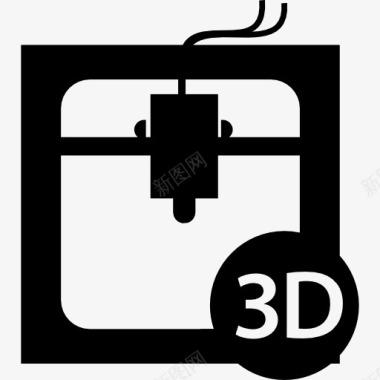 3D打印机接口符号工具的图标图标