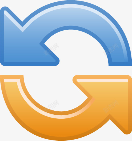 两个箭头矢量图图标ai_新图网 https://ixintu.com UI 两色 卡通 图标 手绘 箭头 矢量图
