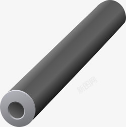 圆形铁管灰色圆形的铁管高清图片