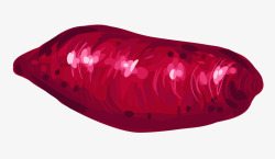 png蔬菜紫色手绘紫薯手绘彩色马克笔风格高清图片