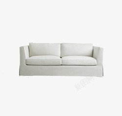 扁平化长沙发家具椅子白色沙发高清图片