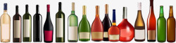 简洁企业宣传简洁清新彩色手绘白酒瓶子高清图片
