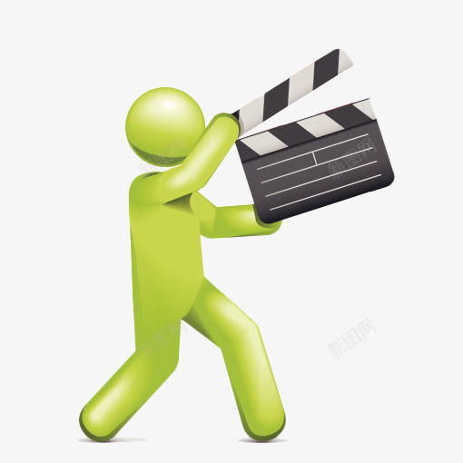 卡通立体人物拿着场记牌png免抠素材_新图网 https://ixintu.com 3D 卡通 场记牌 娱乐 电影 电影业 电影院 设计