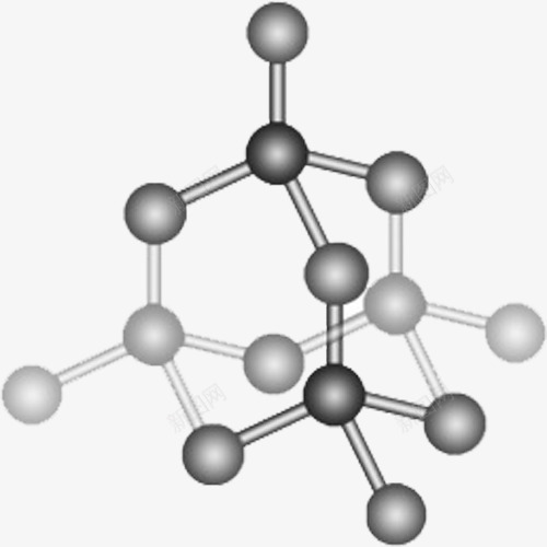 灰色分子png免抠素材_新图网 https://ixintu.com 分子 医学 基因学 基因链 灰色