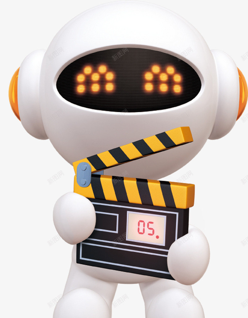 机器人png免抠素材_新图网 https://ixintu.com 3D小人 商务小人 机器人