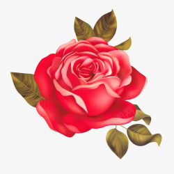 手绘红色热气球手绘红色爱情玫瑰花矢量图高清图片
