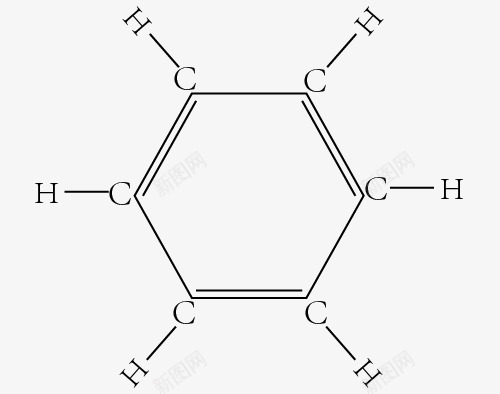 苯的分子结构式png免抠素材_新图网 https://ixintu.com 不规则图形 分子 结构式 苯 高分子