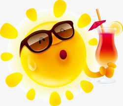 饮料喝饮料的太阳高清图片