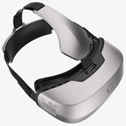 黑白色头戴VR头盔实物银色大气美观vr盒子高清图片