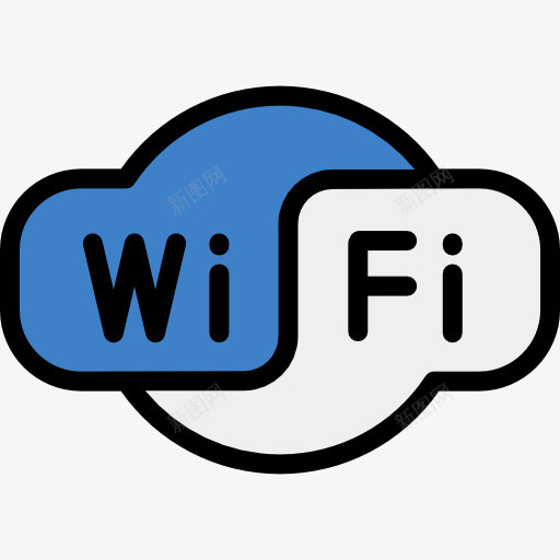 WiFi图标png_新图网 https://ixintu.com 互联网 多媒体 旅游 无线WiFi的标志 计算机技术 连接