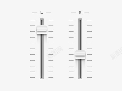 调节器psd免抠素材_新图网 https://ixintu.com UI 滑块 立体 调节器