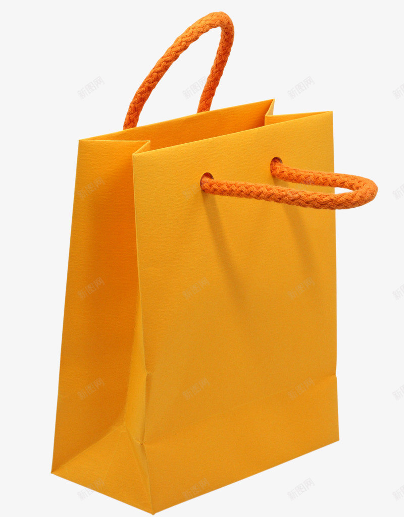 一个黄色购物袋png免抠素材_新图网 https://ixintu.com 口袋 手提袋 礼品 礼物袋 紫色 纸袋子 背景装饰 袋子 购物 购物袋 购物袋手袋布袋ui 黄色纸袋