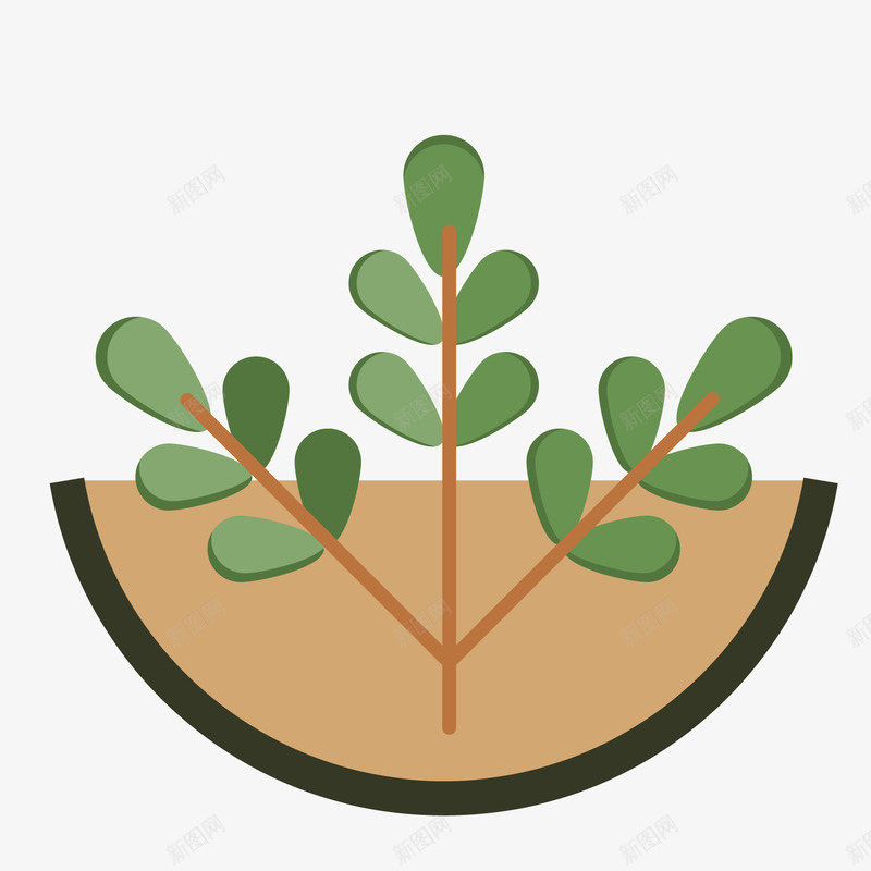 土壤植物图标png_新图网 https://ixintu.com UI图标 土壤植物 扁平化UI 手机图标 游戏UI 界面UI 网页UI