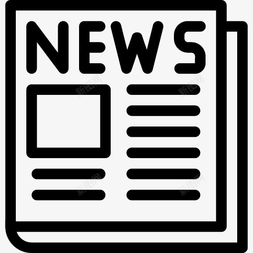 Newspaper2Icon图标png_新图网 https://ixintu.com new newspaper