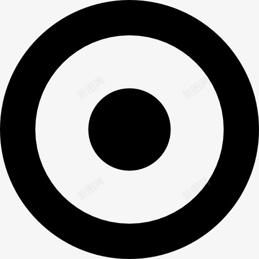 圆轮廓大点的中心图标png_新图网 https://ixintu.com 圆 圆的轮廓 形状 点