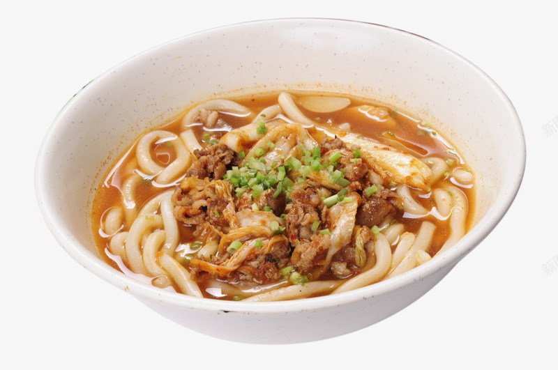 泡菜牛肉乌冬面png免抠素材_新图网 https://ixintu.com 乌冬面 快手饭 泡菜 牛肉 美食素材 葱 餐饮素材 香辣可口