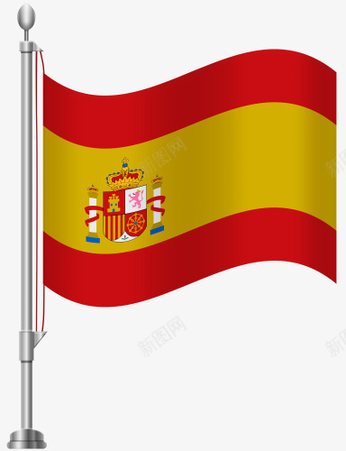 西班牙国旗png免抠素材_新图网 https://ixintu.com 国旗 旗帜 红色 西班牙 黄色