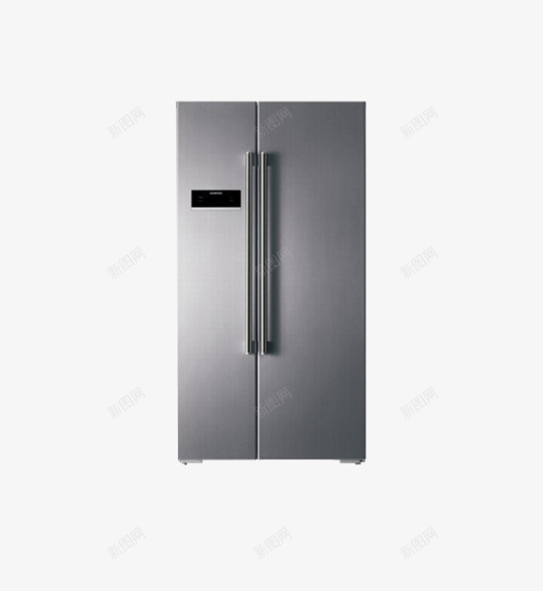 双开门电冰箱png免抠素材_新图网 https://ixintu.com 冰箱 家电 灰色 电器