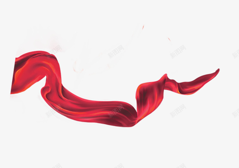 飞舞彩带带红色横幅大气png免抠素材_新图网 https://ixintu.com 大气 彩带 横幅 红色 飞舞