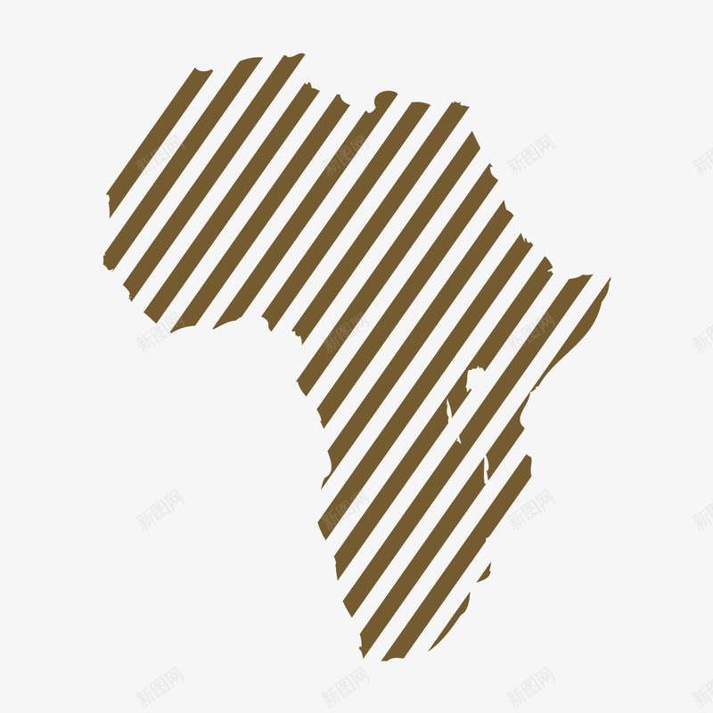 灰色斜纹非洲png免抠素材_新图网 https://ixintu.com 地图 斜纹 素材 非洲