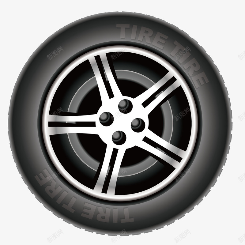 高级轮胎png免抠素材_新图网 https://ixintu.com 橡胶制品 立体 轮胎矢量图 配件