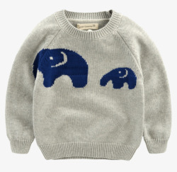 大象儿童毛衣素材