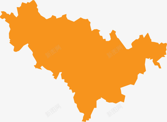 地图橙色png免抠素材_新图网 https://ixintu.com 不规则图形 地图 橙色 背景