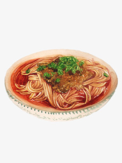 牛肉面插画牛肉面高清图片