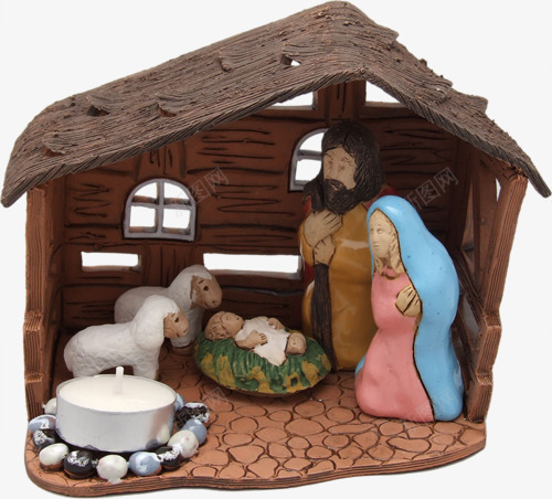 卡通3D模型耶稣诞生png免抠素材_新图网 https://ixintu.com 3D场景 圣母 基督诞生 神话故事