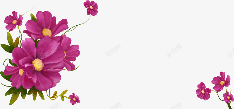 紫色手绘花朵植物花卉png免抠素材_新图网 https://ixintu.com 植物 紫色 花卉 花朵