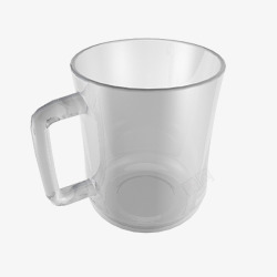 灰色容器透明灰色空杯子高清图片