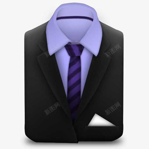 经理西服紫色条纹图标png_新图网 https://ixintu.com manager purple stripes suit 条纹 紫色的 经理 西装