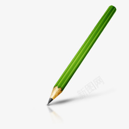 立体图标手绘绿铅笔png_新图网 https://ixintu.com 3d图标剪影 3d图片 3d图片素材 写字 卡通3d图标素材 卡通素材 手绘3d图片 文具 绿铅笔