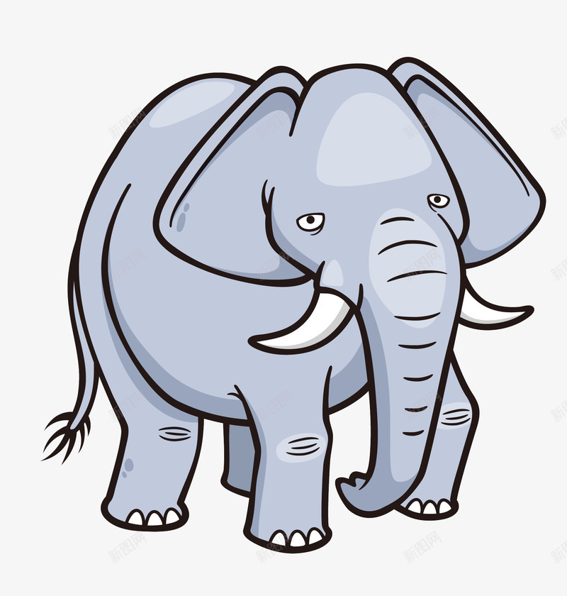 卡通手绘大象图案png免抠素材_新图网 https://ixintu.com 动物 卡通 大象 手绘 生物 象 野生动物 饲养