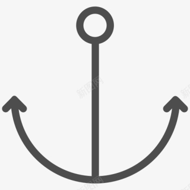 锚船巡航海船水游艇旅行图标集图标