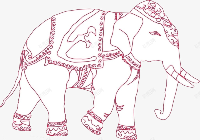 可爱的大象png免抠素材_新图网 https://ixintu.com 卡通 可爱 大象 大象简笔画 庞大 手绘 耳朵 象鼻 鼻子
