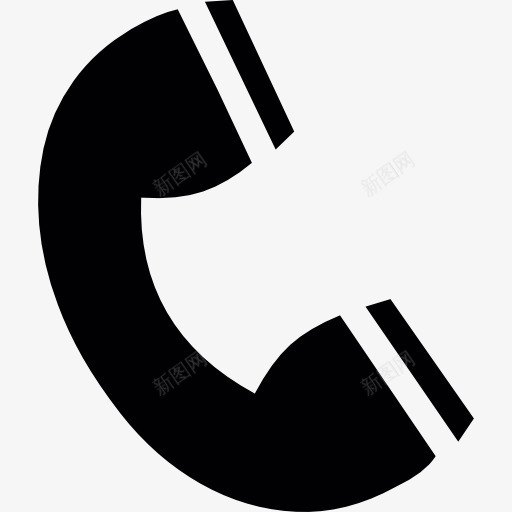 电话听筒图标png_新图网 https://ixintu.com 呼叫中心 手机 技术 接收机 电话